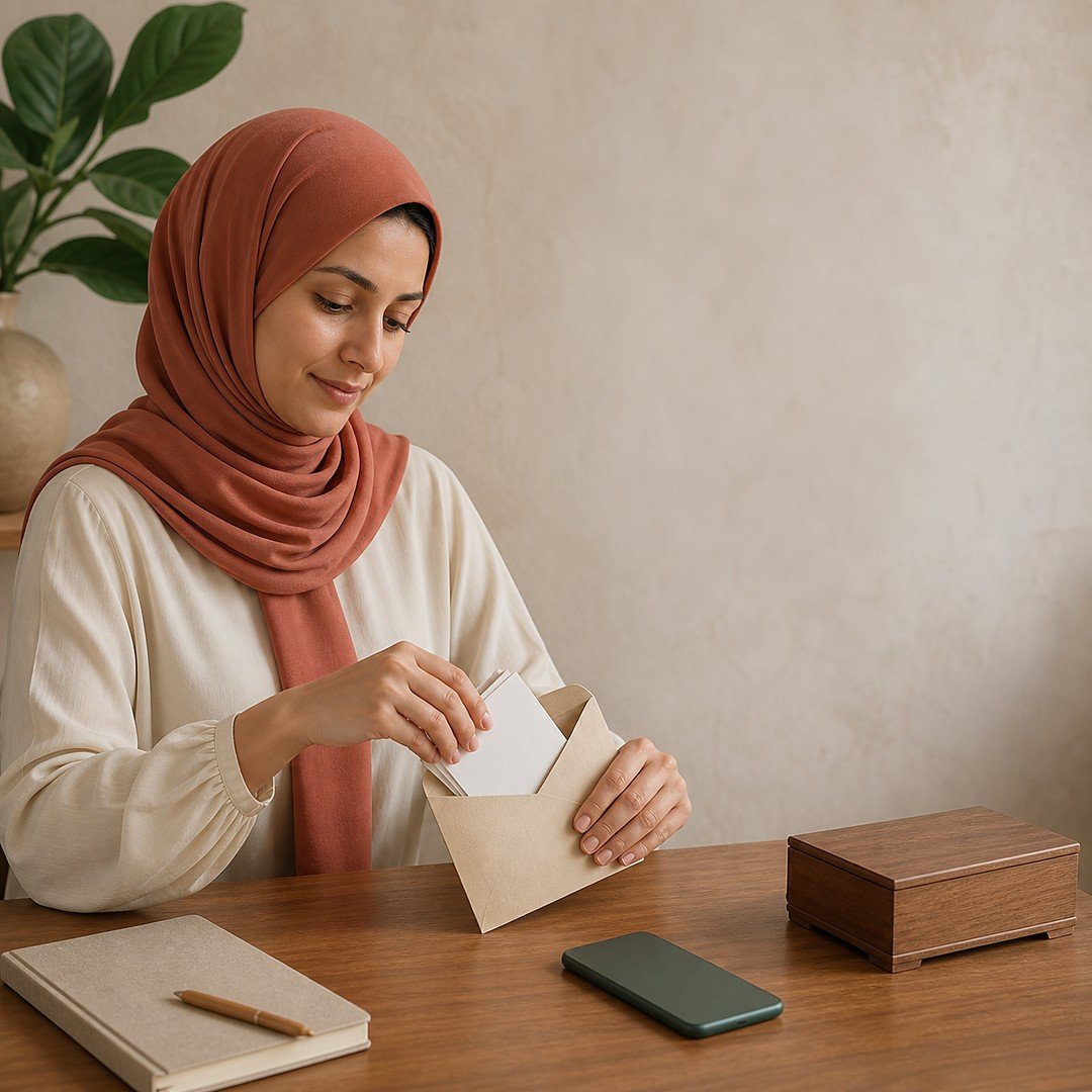 شخص يضبط إعدادات خصوصية صوره على هاتفه